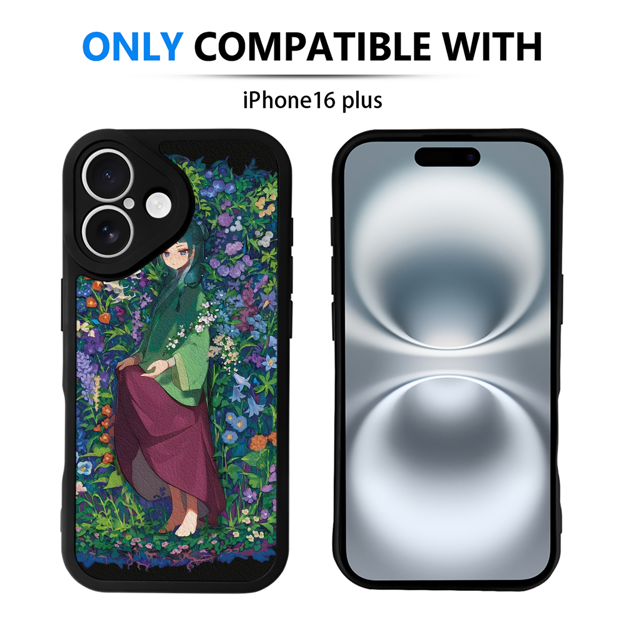 （画像用） 薬屋のひとりごと The Apothecary Diaries 【iPhone 16シリーズ対応】シリコンスマホケース（レザー調） 材質：シリコン